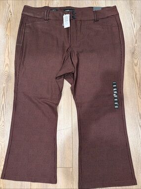 torrid Rust and Black Patterned Wide-Leg Pants